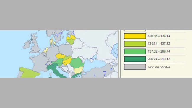 Pays de l'UE avec un prix de référence
