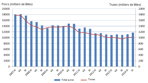 Effectif porcin Pologne