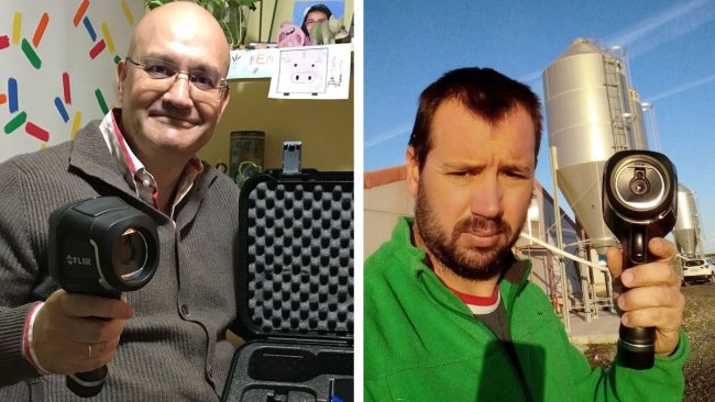 Rafael T. Pallás, de Las Rozas, Madrid (à gauche) et Germán Moya, de La Muela, Saragosse (à droite).