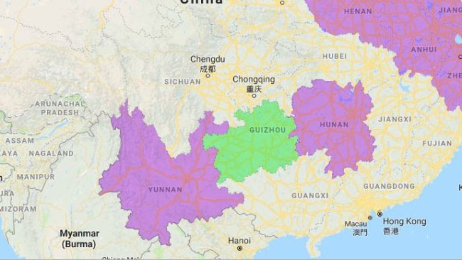 ppa chine provinces touchées