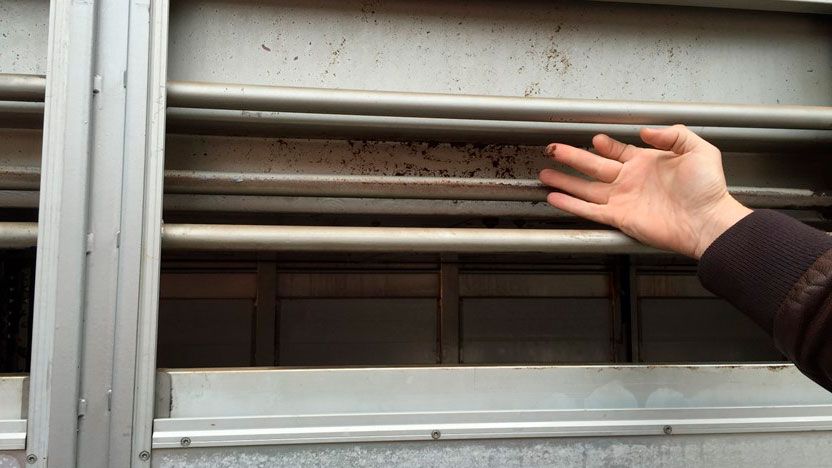 Photo 3 : Panneaux lat&eacute;raux apr&egrave;s nettoyage et d&eacute;sinfection
