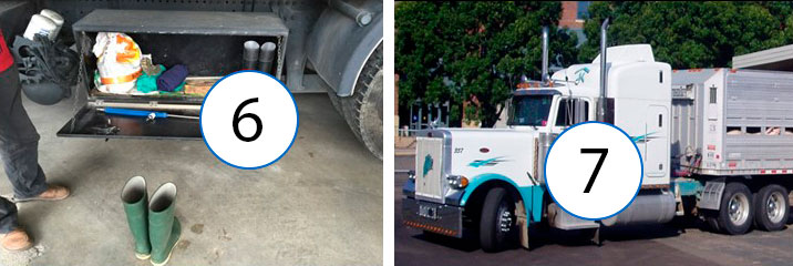 Photo 2. Points d'échantillonnage