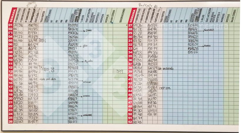 Photo 3 : Les principaux indicateurs de production sont visibles dans la cantine-salle de formation et mis à jour pour impliquer l'équipe dans les résultats.