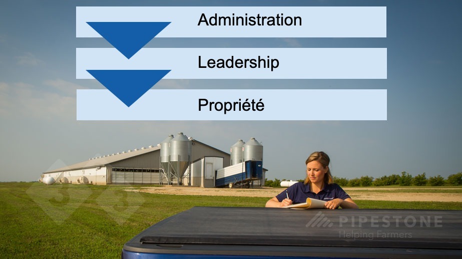 <p>Figure 1 : Ordre des &eacute;tapes d'un plan de succession.</p>
