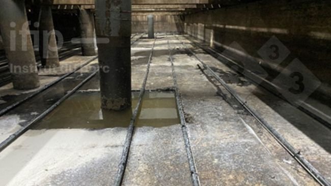 Lisiothermie fond de fosse en conditions expérimentales. Source : IFIP.