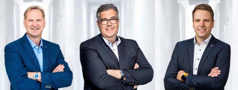 De gauche &agrave; droite : Jens Albartus, Dirk Krumdieck and Tobias Gerweler.
