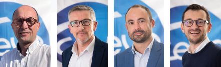 De gauche &agrave; droite : St&eacute;phane Gobbi, Christophe Poac, Thibaut Cauderlier et Simon Mouchel.