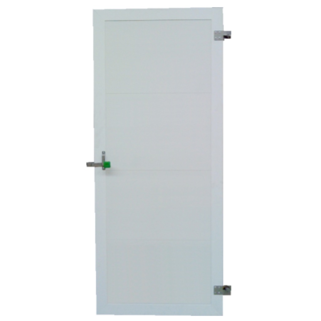 Puerta PVC Flat marco aluminio de 100 x 200 cm