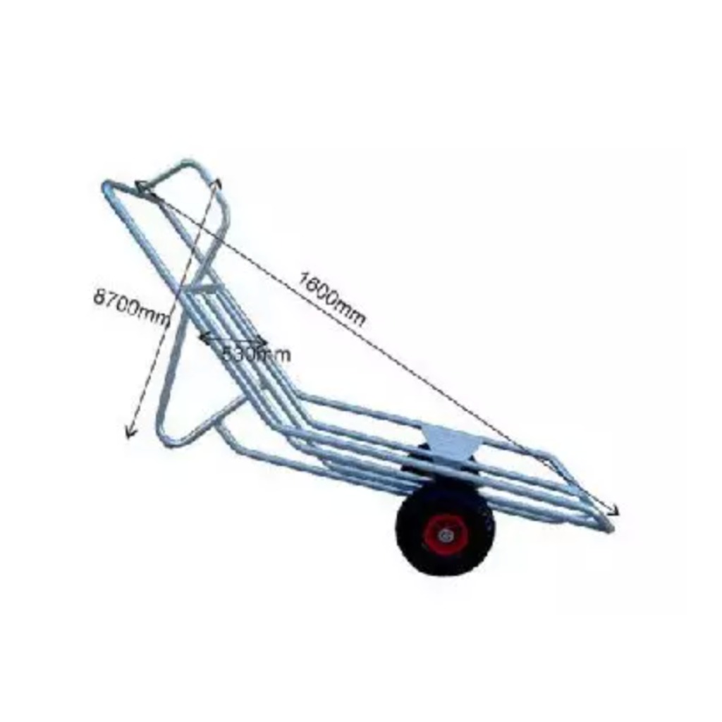 Ocynkowany wózek na zwłoki