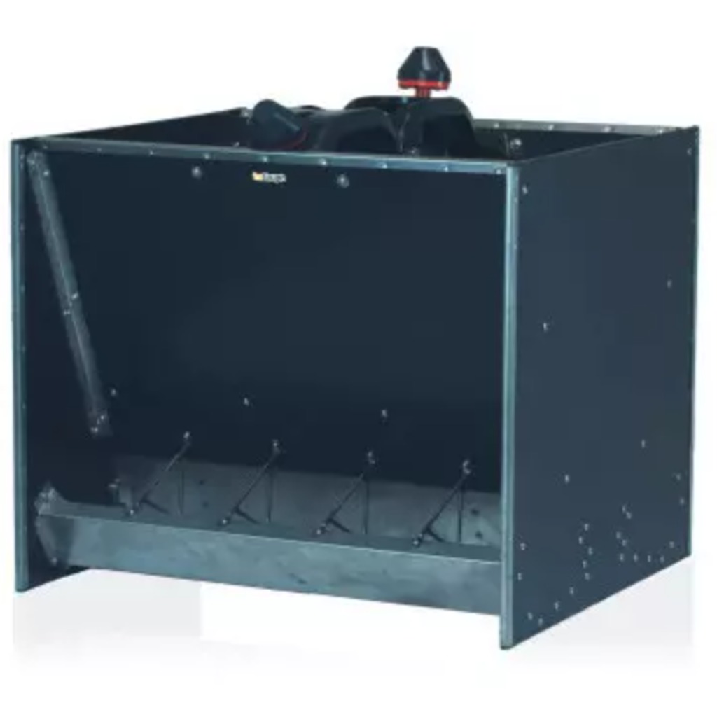 Lej polietylenowy FM z 6 podwójnymi wlotami dla prosiąt odsadzonych, 254 L