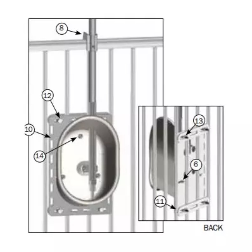 Zestaw montażowy ACO Funki do drinków Drik-O-Mat i Multi-Drinker na barach