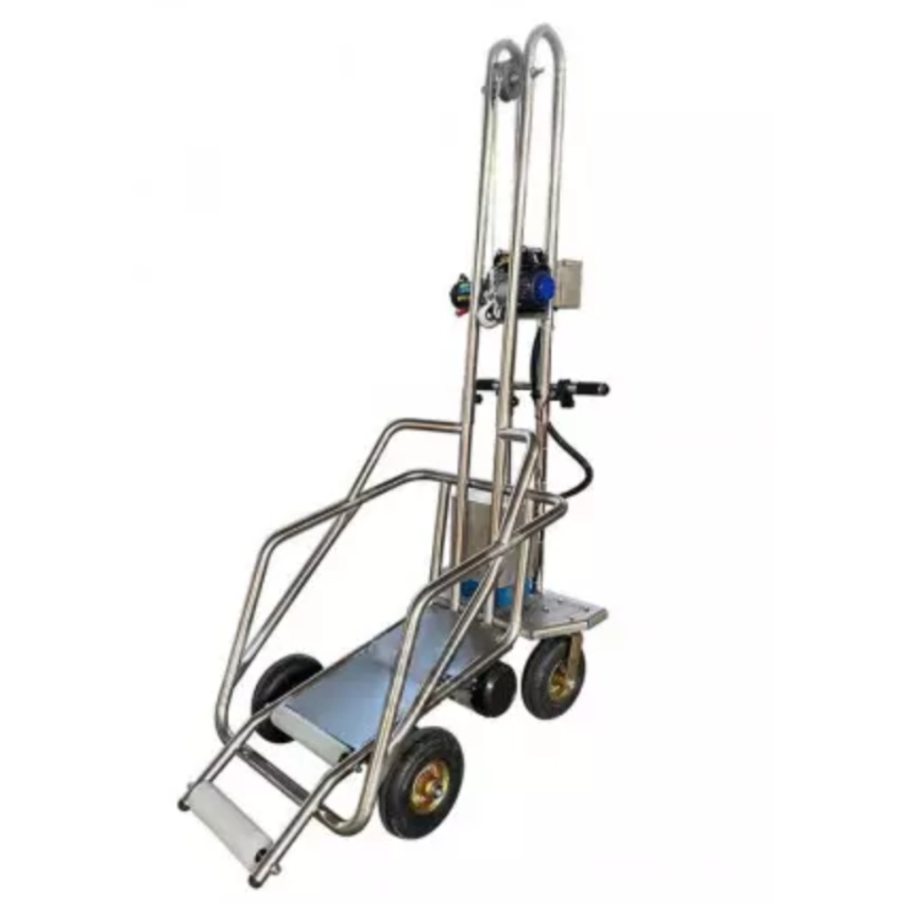 Corpse collection cart, self-transport with motor