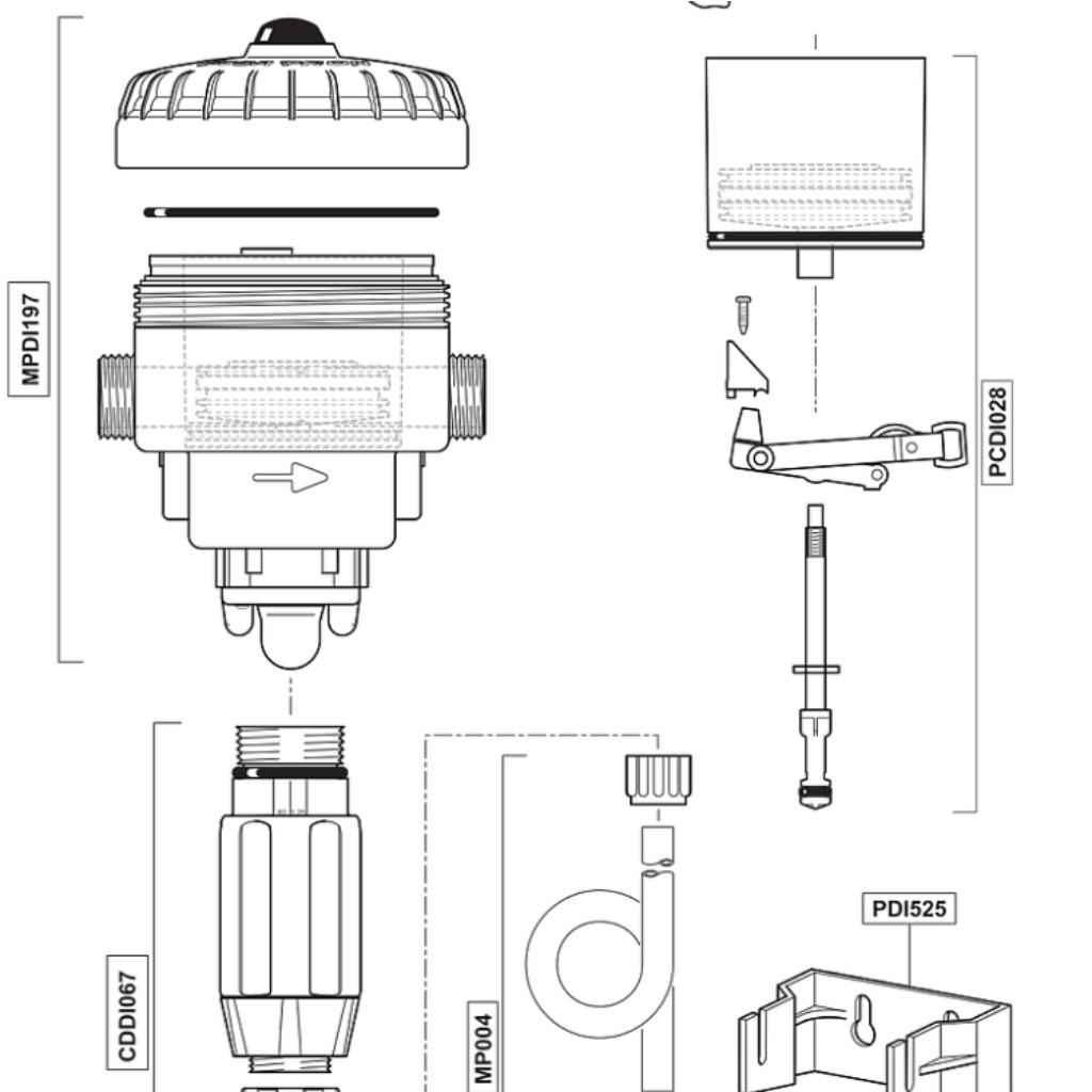 Recambios para bombas Dosatron