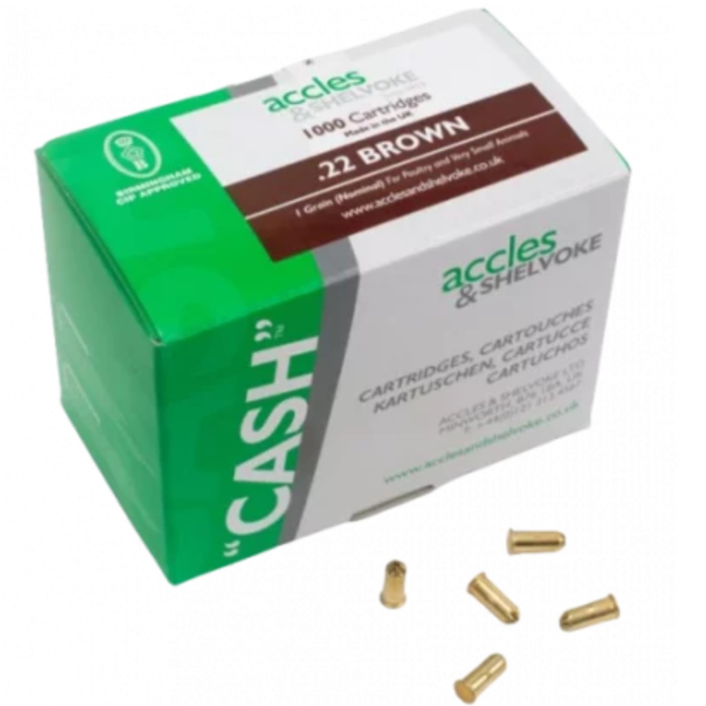 CASH 22 Caliber Stun Cartridge - Brown