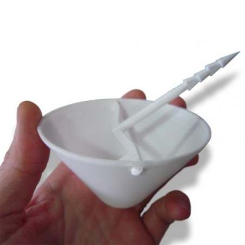 Récupérateur de graisse de jambon inclinable avec verre et brochette