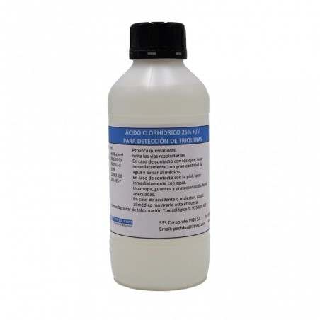 Acide chlorhydrique HCL 25 % 1L pour la détection de trichines