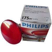 Ampoule Philips infrarouge PAR , blanche-rouge, 175 watt (12 unités)